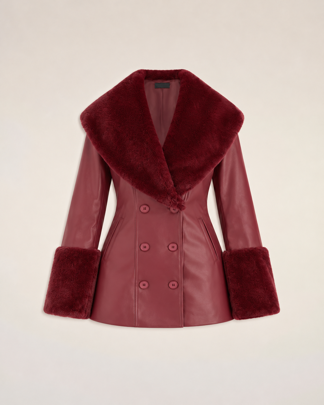 Crimson Luxe Coat