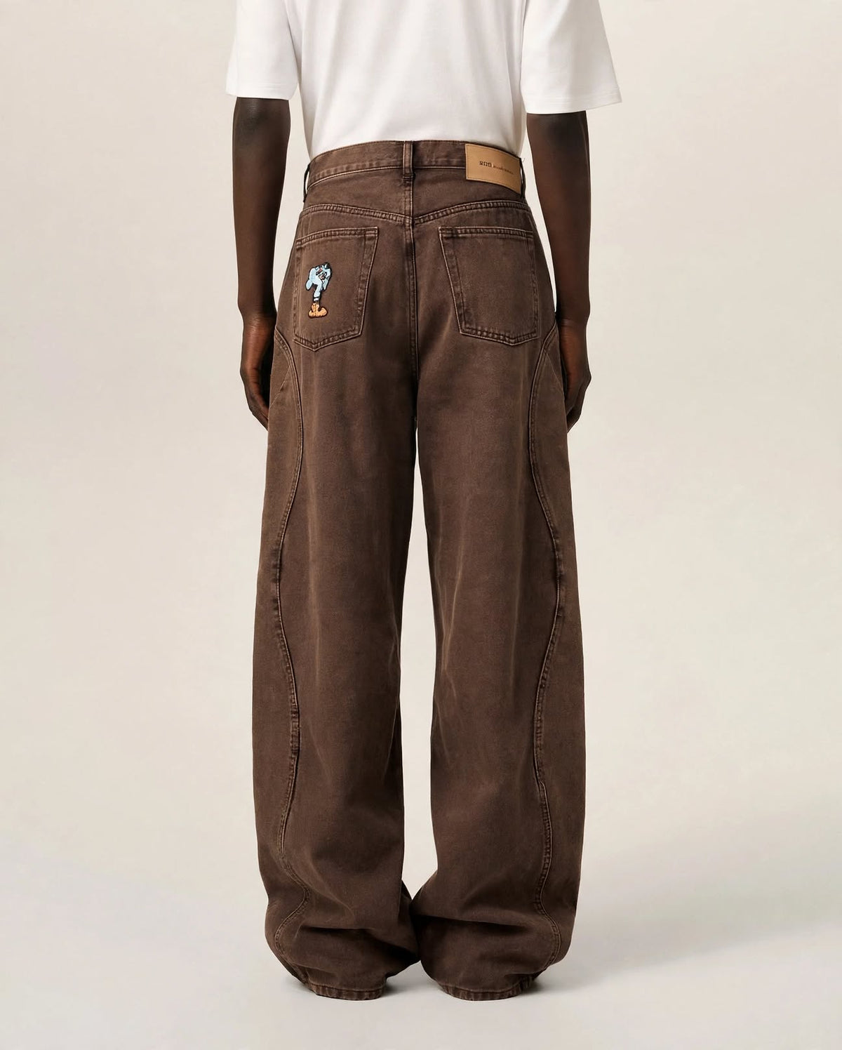 TERRE D'OMBRE | Washed Wide-Leg Denim Jeans