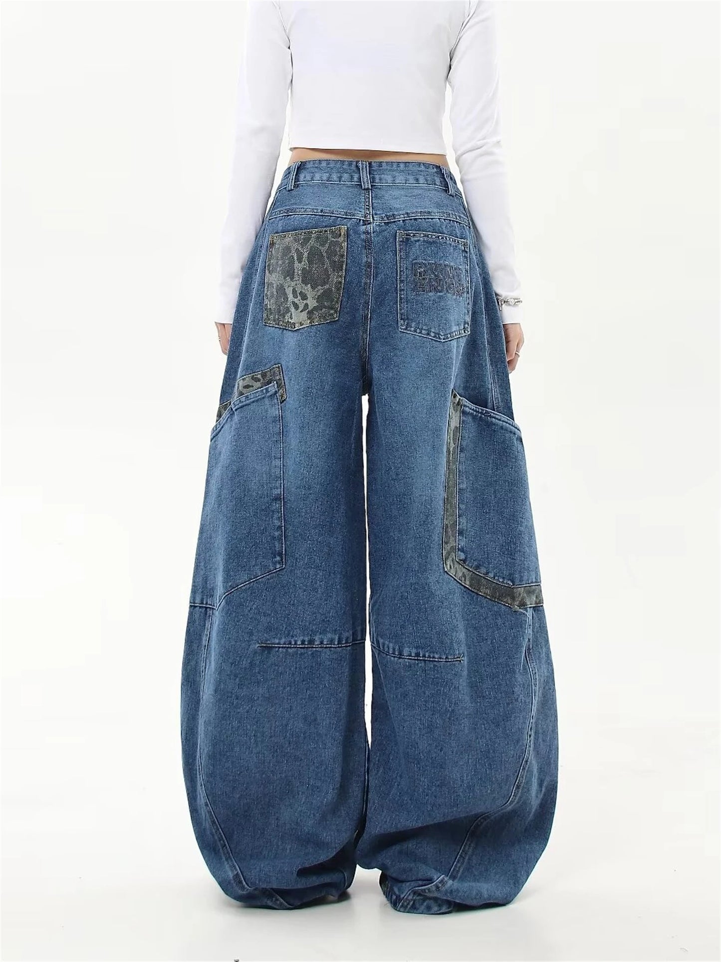 RetroFlux Denim Cargo