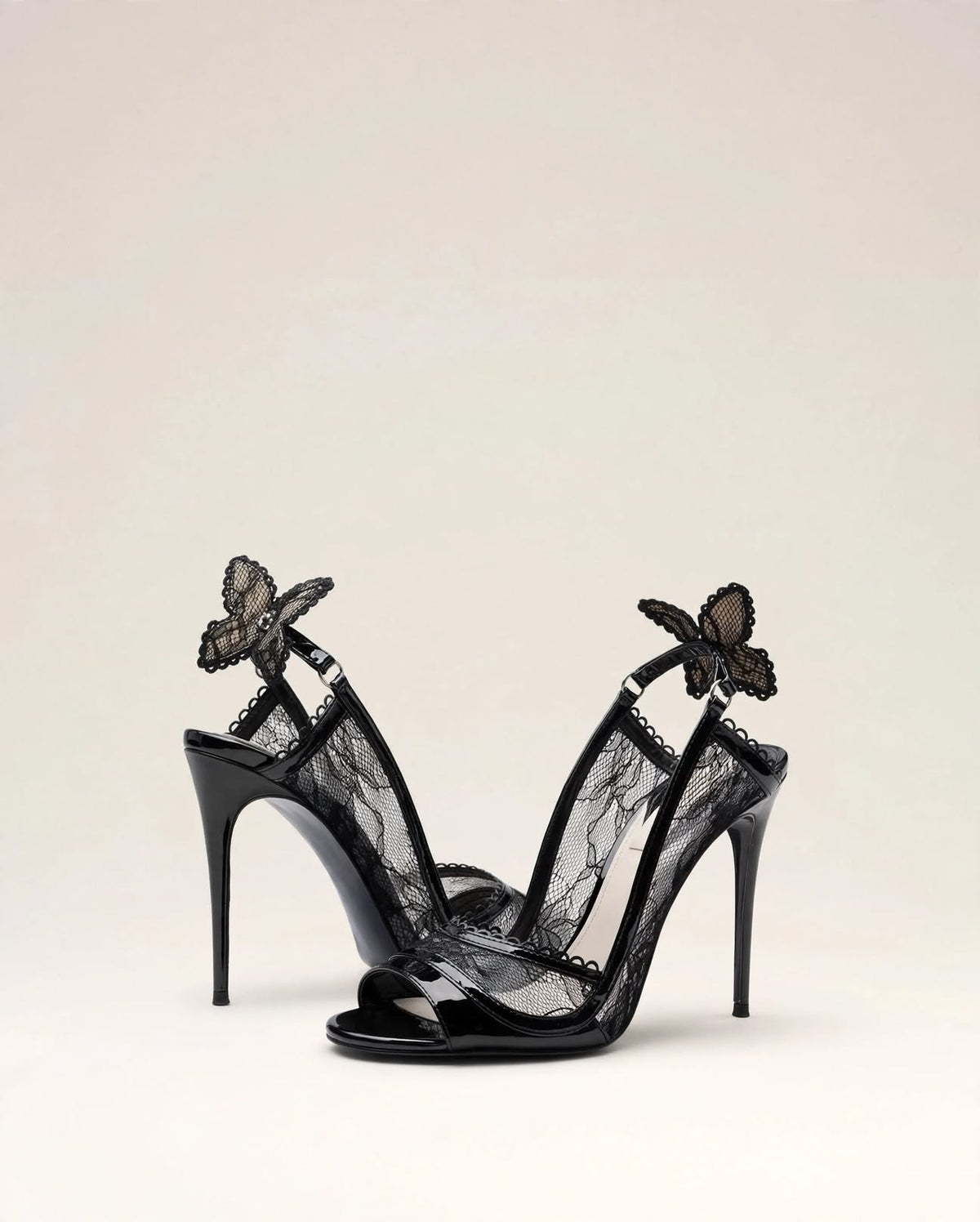 SÉRAPHINE | Butterfly Lace Stiletto Heels