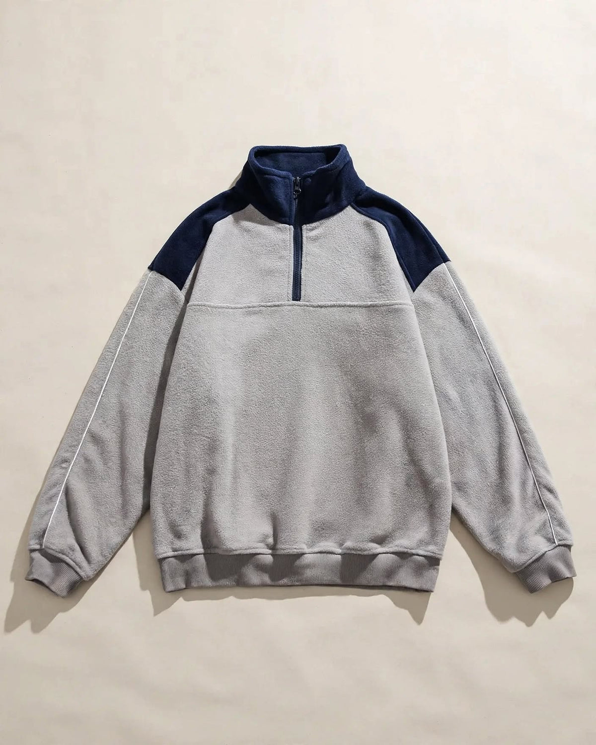 ÉLIAN | The Contrast Quarter-Zip Fleece Jacket
