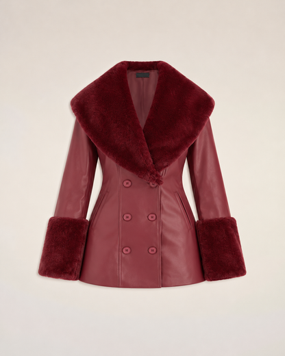 Crimson Luxe Coat