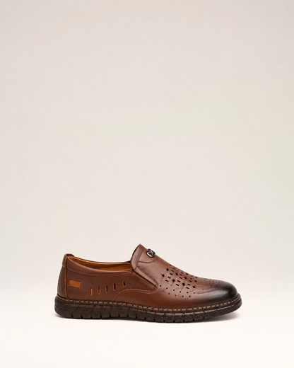FLORIAN | Perforated Slip-On Loafers