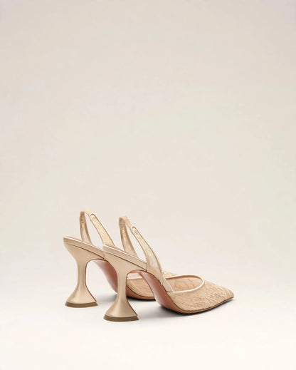SOLÈNE | Lace Slingback Heels