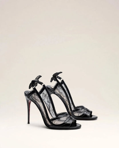 SÉRAPHINE | Butterfly Lace Stiletto Heels