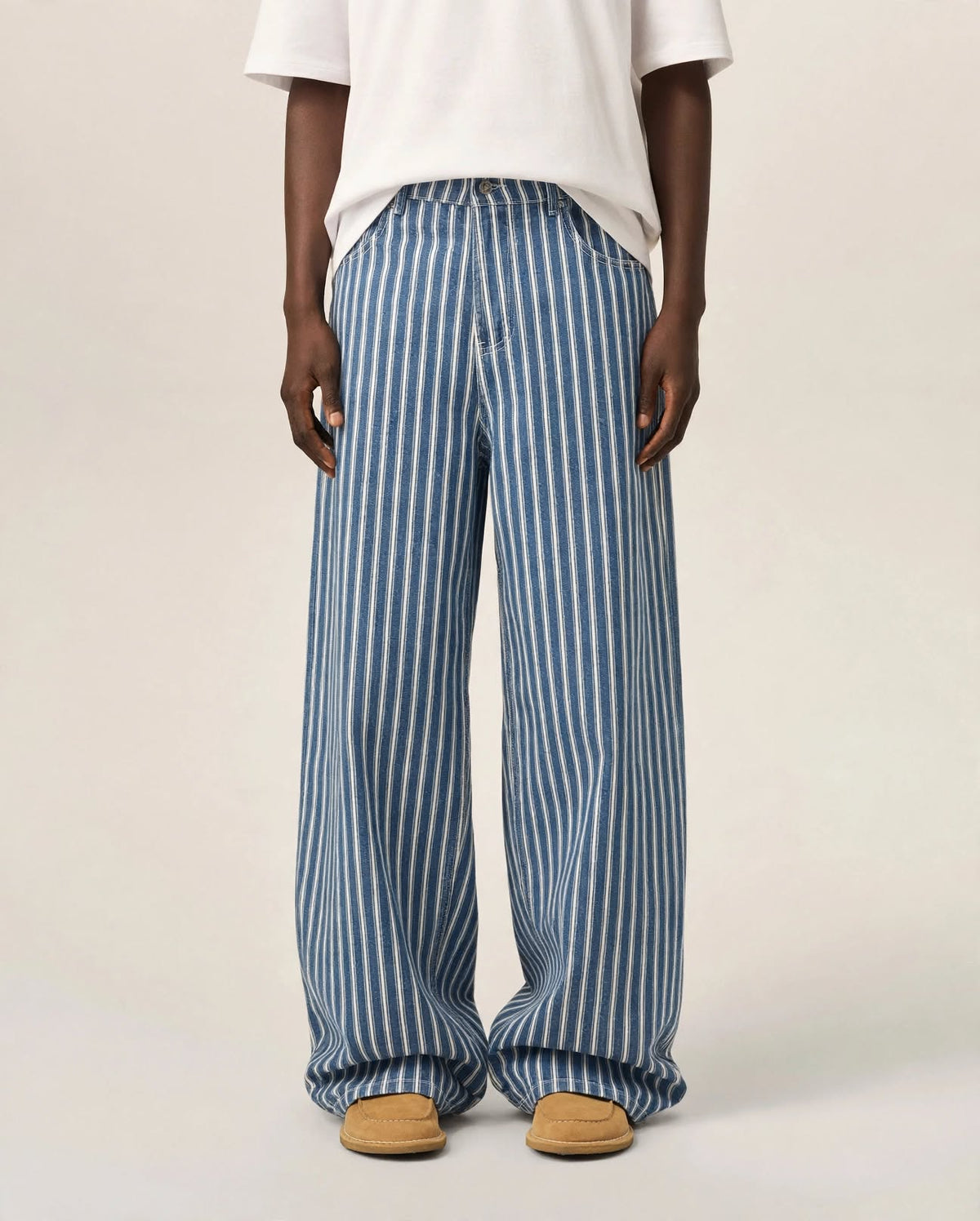 LE VERTIGE | Pinstripe Denim Jeans
