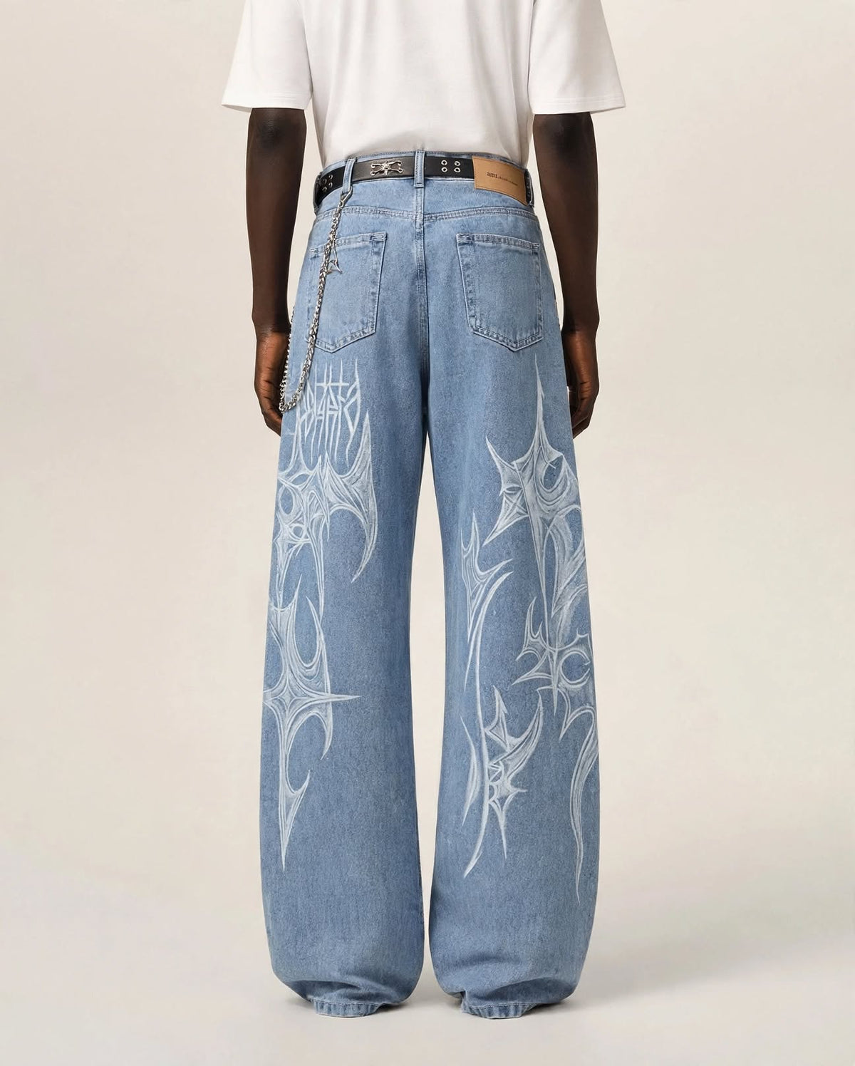 LA GRIFFE | Tribal Graphic Denim Jeans