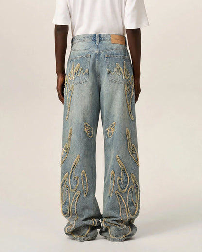 AXEL | The Frayed Denim Jeans