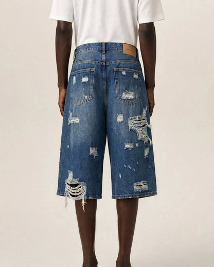 RIVE GAUCHE | Distressed Jorts