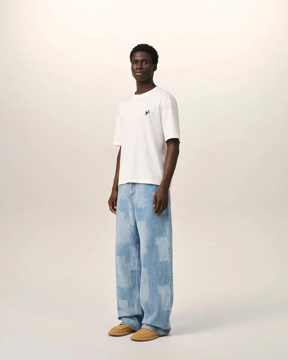 L'ASSEMBLAGE | Patchwork Wide-Leg Denim Jeans
