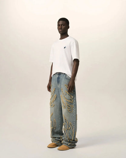 AXEL | The Frayed Denim Jeans