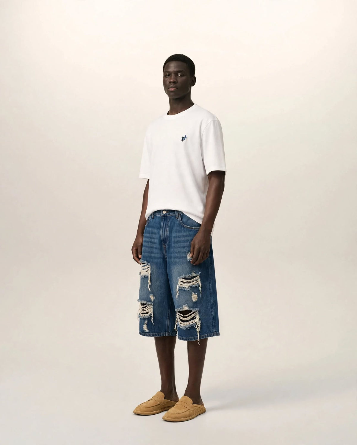 RIVE GAUCHE | Distressed Jorts