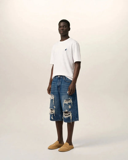 RIVE GAUCHE | Distressed Jorts