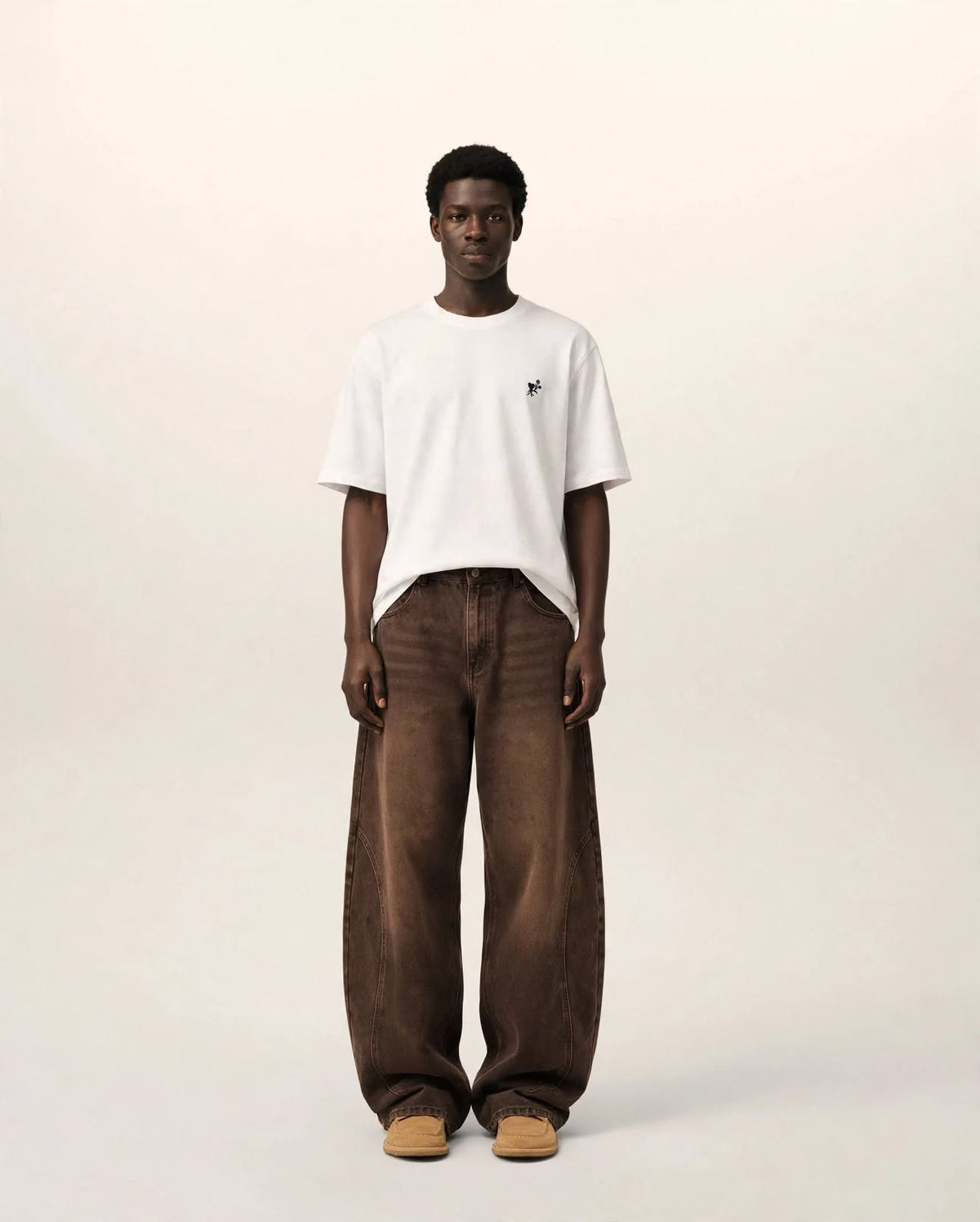TERRE D'OMBRE | Washed Wide-Leg Denim Jeans