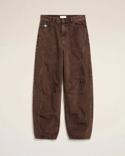 TERRE D'OMBRE | Washed Wide-Leg Denim Jeans