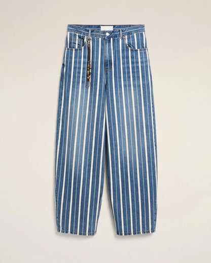 LE VERTIGE | Pinstripe Denim Jeans