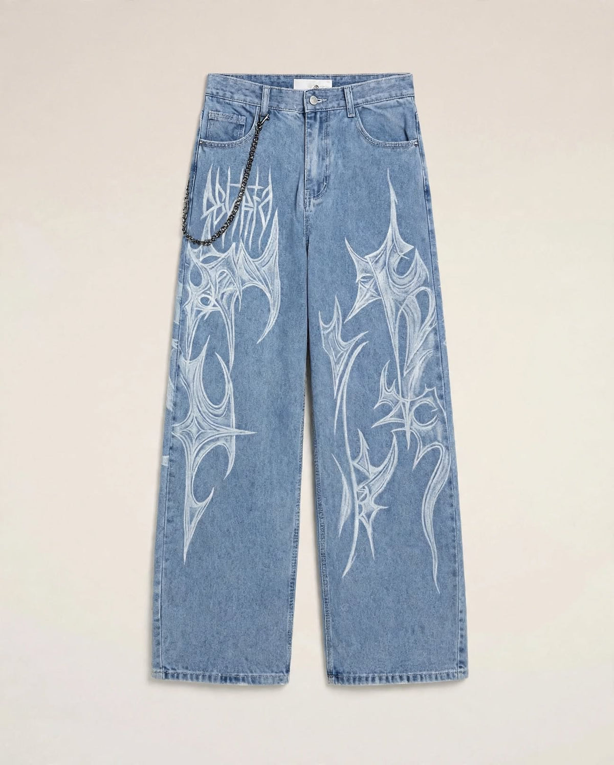 LA GRIFFE | Tribal Graphic Denim Jeans