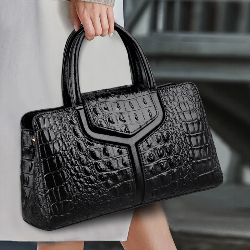 CROC NOIR TOTE