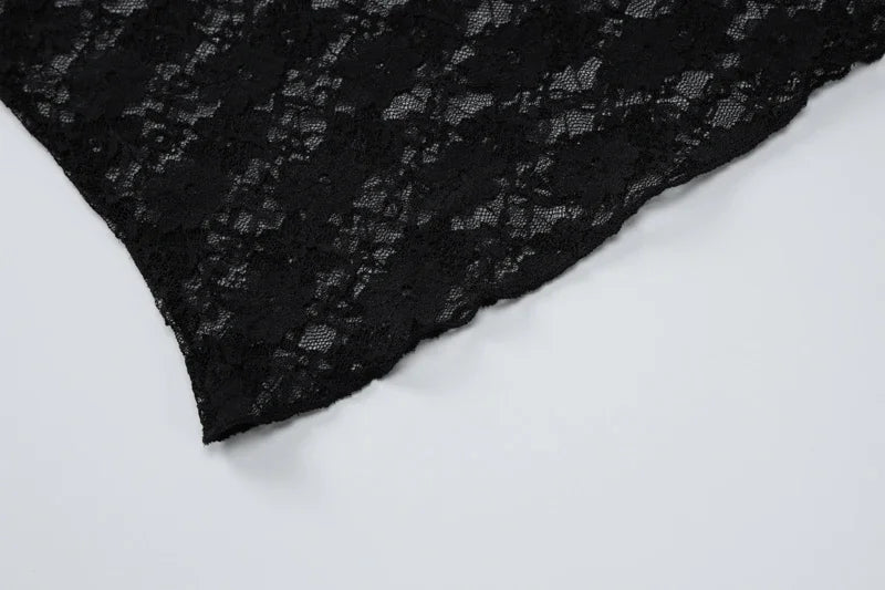 NOIR LACE MESH TOP