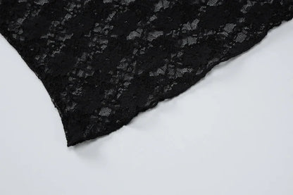 NOIR LACE MESH TOP