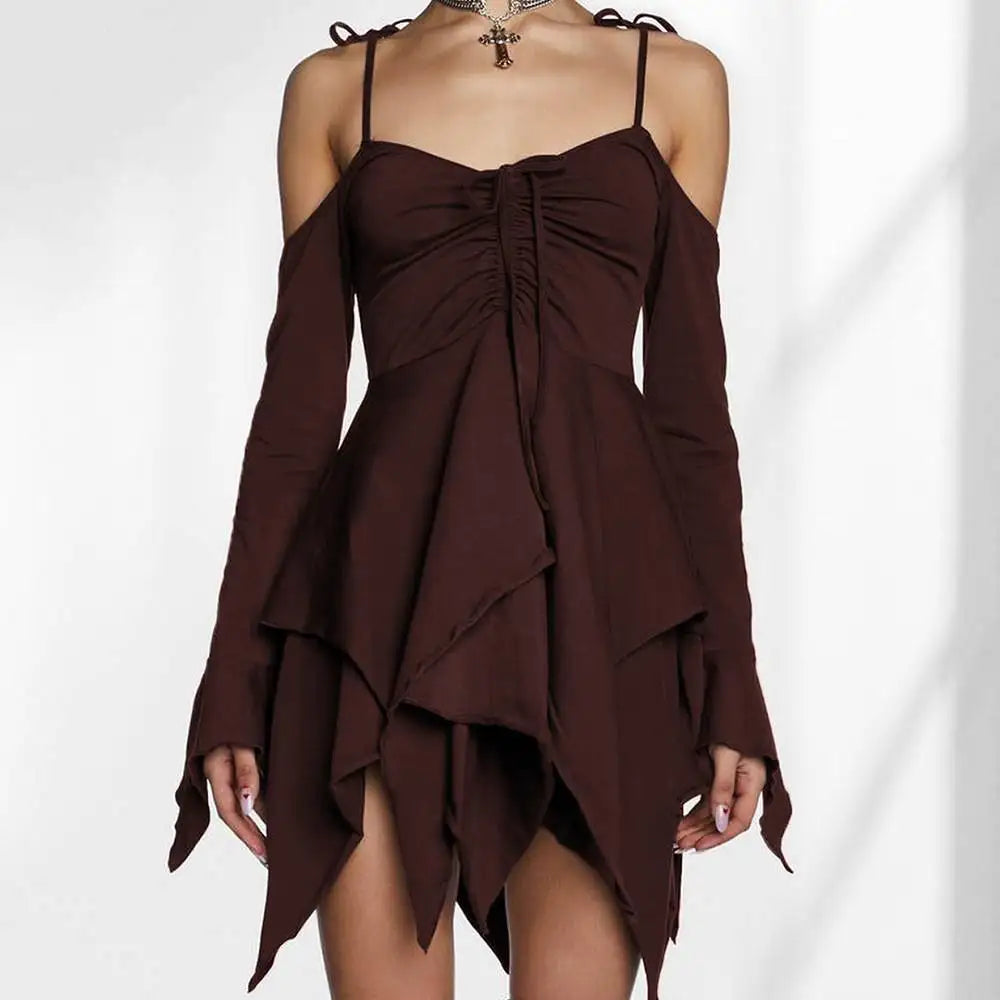 Midnight Siren Asymmetry Dress