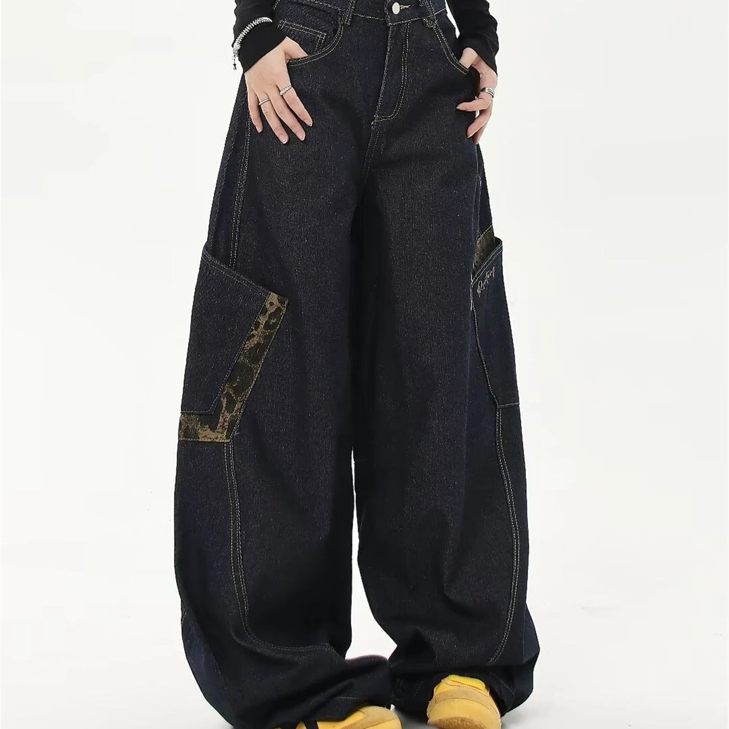 RetroFlux Denim Cargo