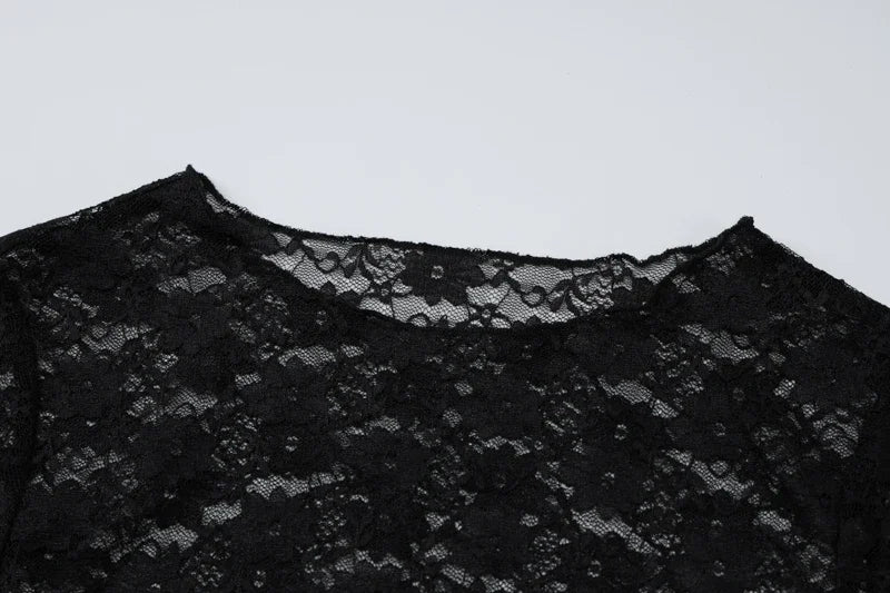 NOIR LACE MESH TOP