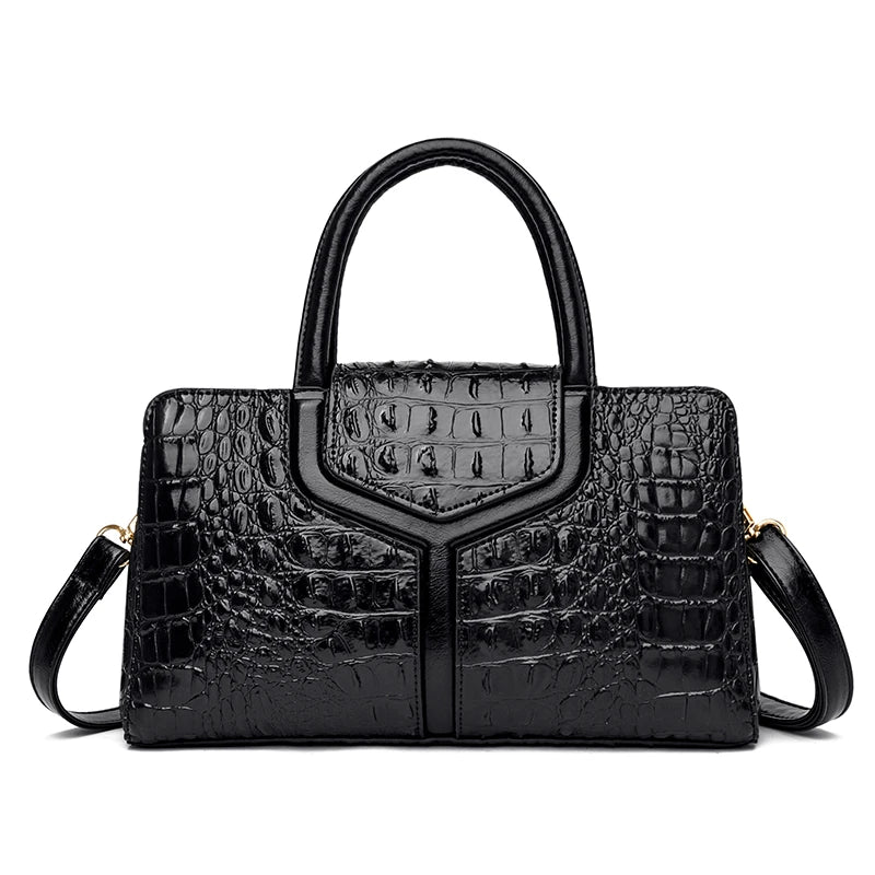 CROC NOIR TOTE