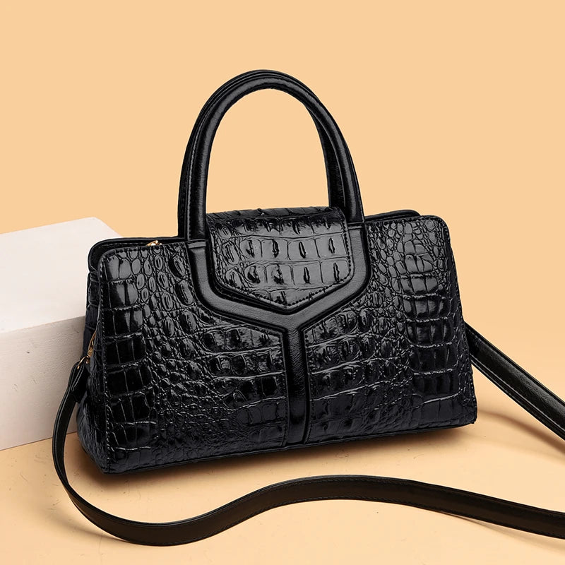 CROC NOIR TOTE