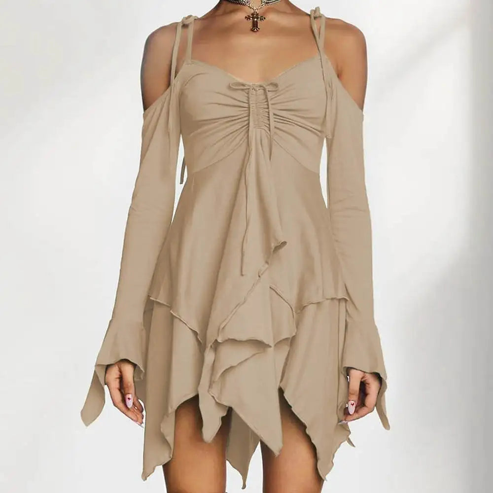 Midnight Siren Asymmetry Dress