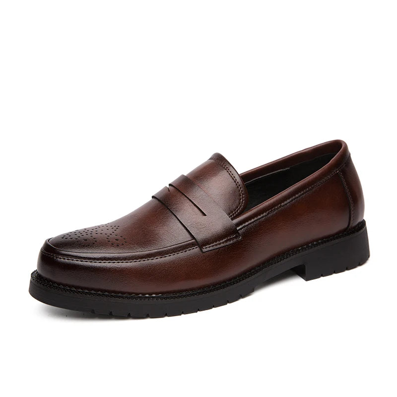 MARCEAU | Leather Penny Loafers