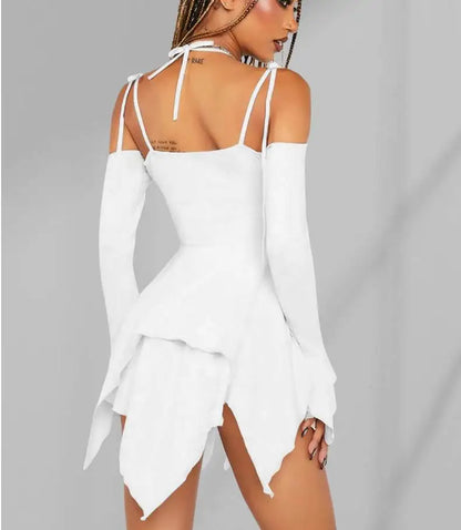 Midnight Siren Asymmetry Dress