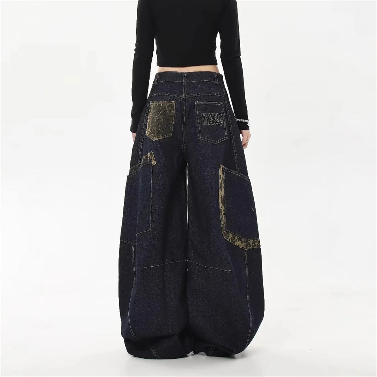 RetroFlux Denim Cargo