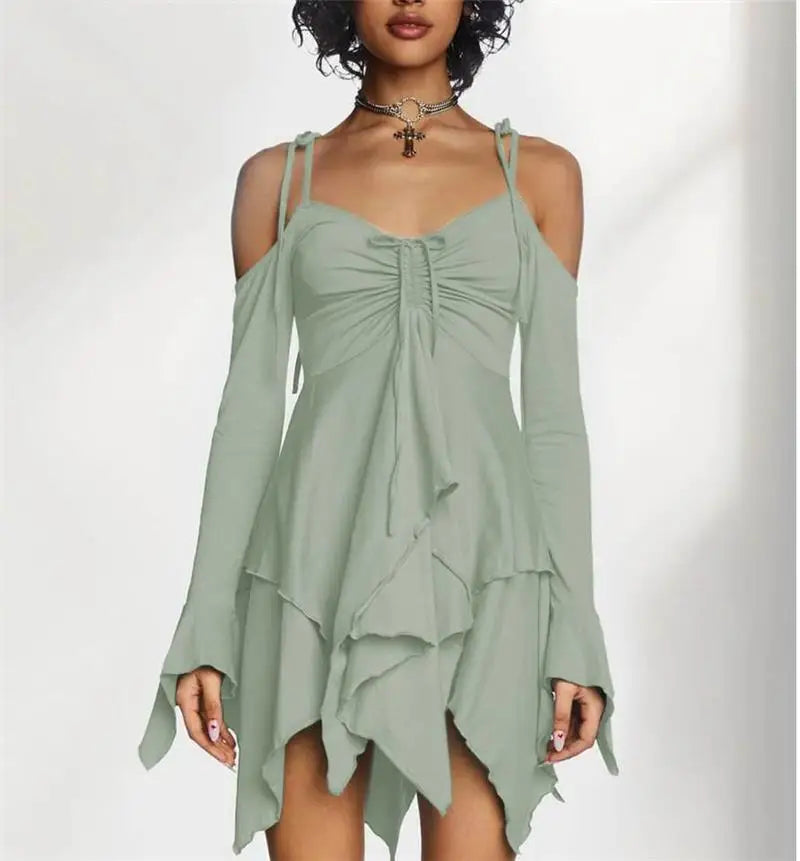 Midnight Siren Asymmetry Dress