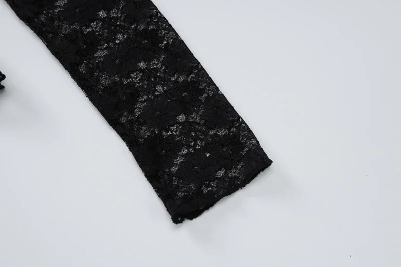 NOIR LACE MESH TOP