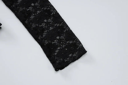 NOIR LACE MESH TOP