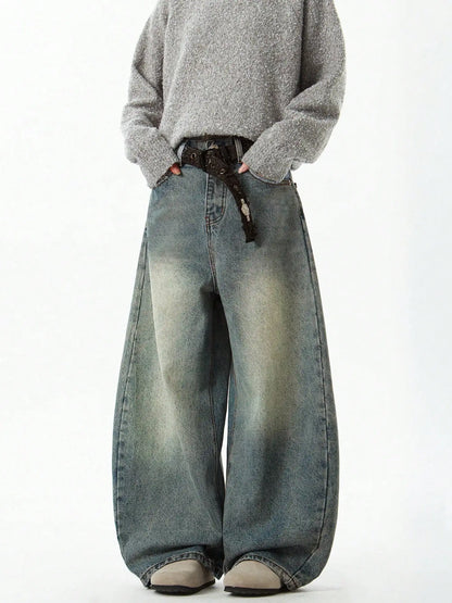 Drift Denim – Ultra Wide Vintage Wash Jeans
