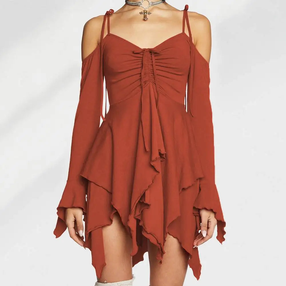 Midnight Siren Asymmetry Dress