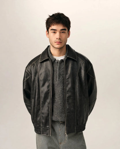 VALÉRIEN | The Vintage Leather Jacket