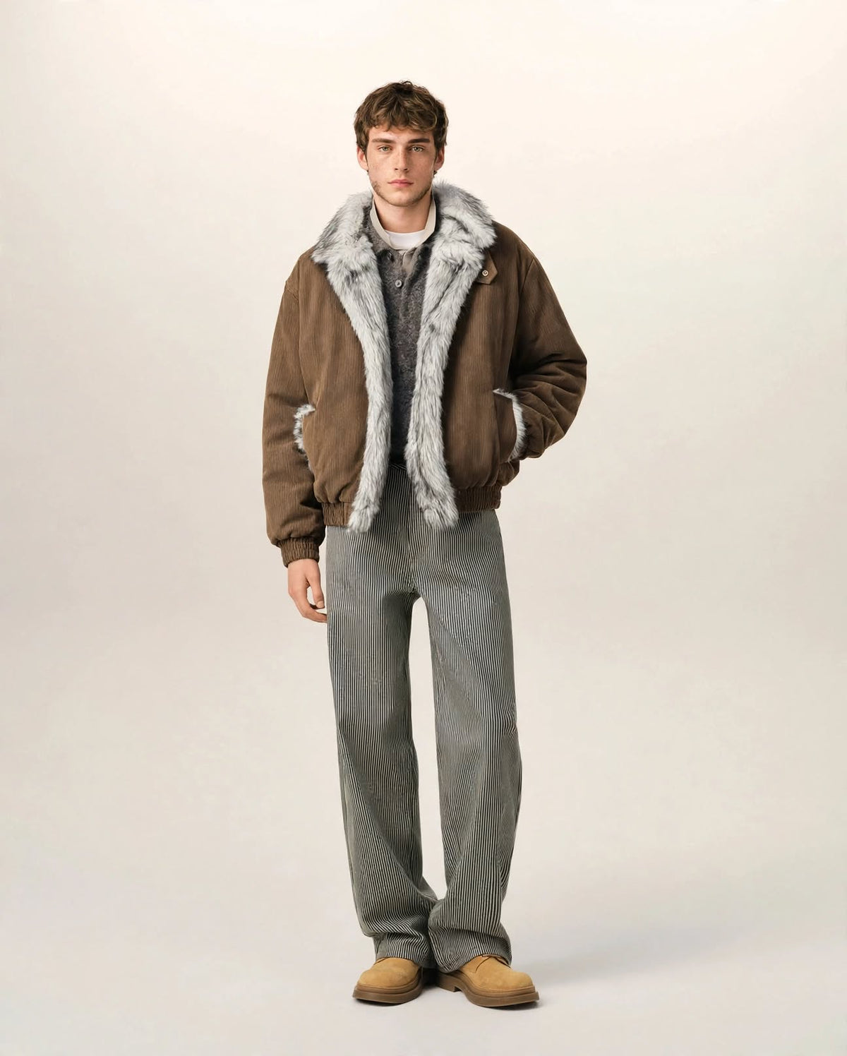 GONTRAN | The Fur-Lined Corduroy Jacket