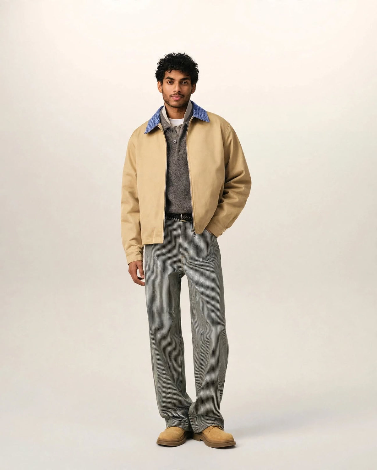 ÉLOUAN | The Cobalt Collar Jacket