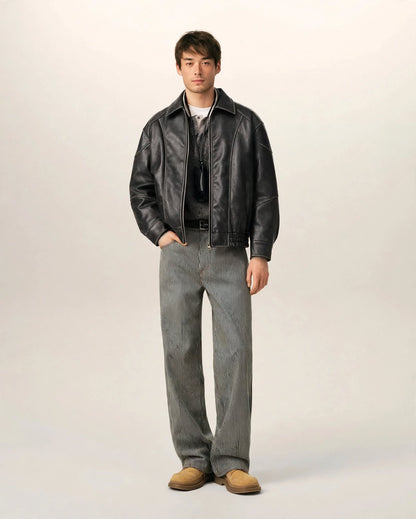 VALÉRIEN | The Vintage Leather Jacket