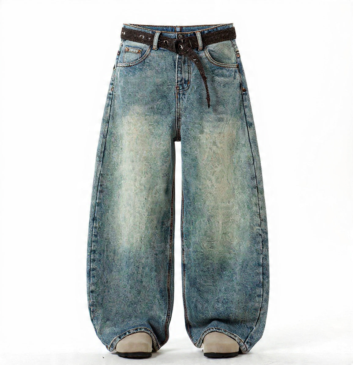 Drift Denim – Ultra Wide Vintage Wash Jeans