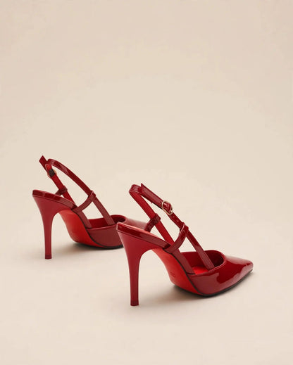 ÉLIANE | The Patent Slingback Heels