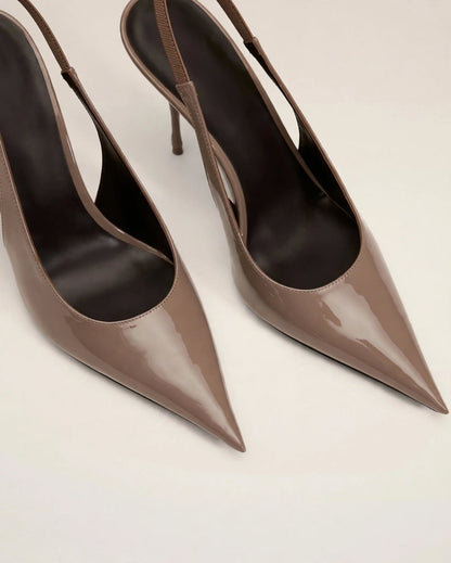 ÉLODINE | The Patent Slingback Heels