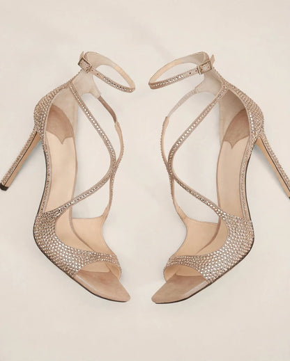 AZÉLIE | The Crystal-Embellished Stilettos Heels