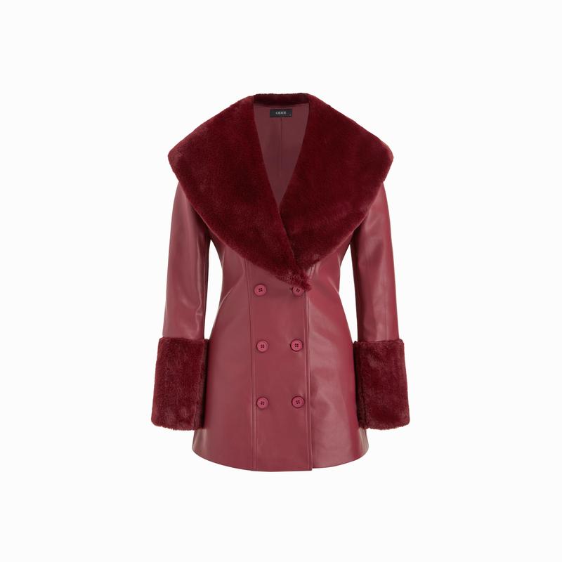 Crimson Luxe Coat