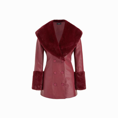 Crimson Luxe Coat