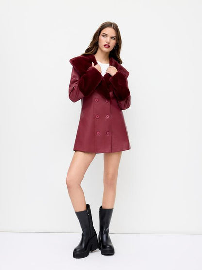 Crimson Luxe Coat