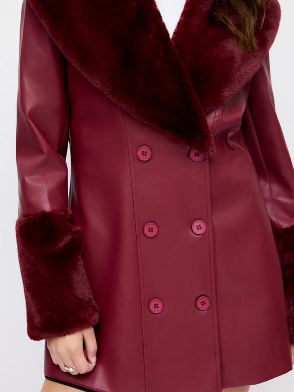 Crimson Luxe Coat